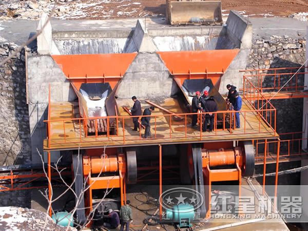顎式破碎機安裝現場