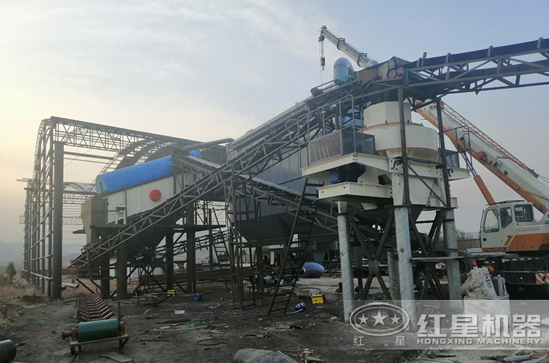 沖擊式制沙設備應用生產現(xiàn)場