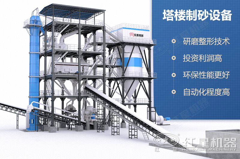 塔樓式干法制砂有何工藝優(yōu)勢(shì)？如何配置？