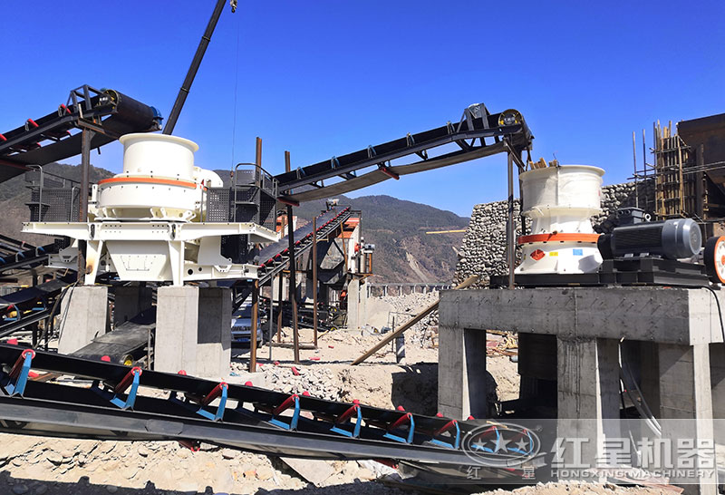 單缸圓錐破適合破碎硬料，HVI制砂機(jī)節(jié)能