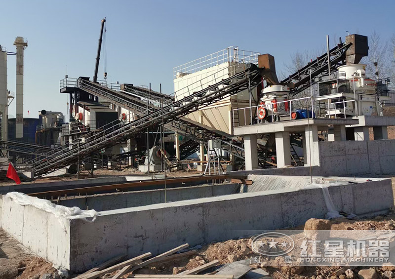 鄂破+500圓錐破+沖擊式制砂機 鄂破+500圓錐破+沖擊式制砂機