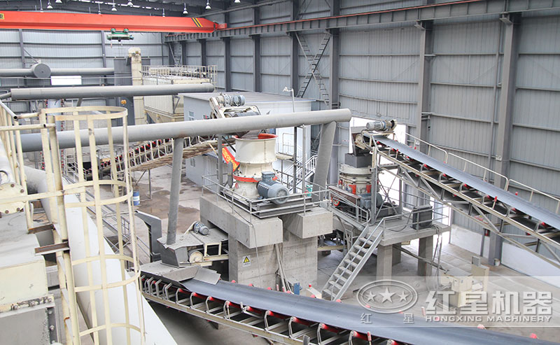 圓錐碎石機產(chǎn)量高，生產(chǎn)線必備設(shè)備