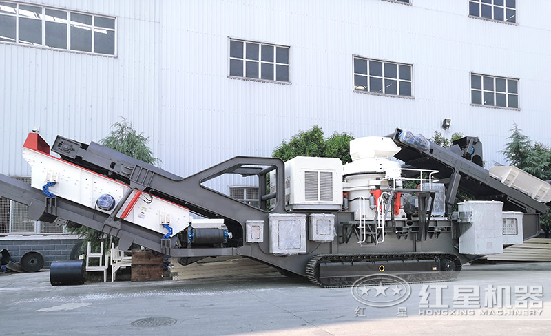 履帶圓錐破碎機(jī)，遙控移動(dòng)